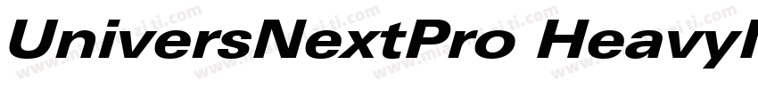 UniversNextPro HeavyItalic字体转换